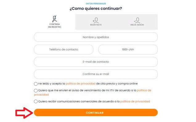 datos cita itv onzonilla